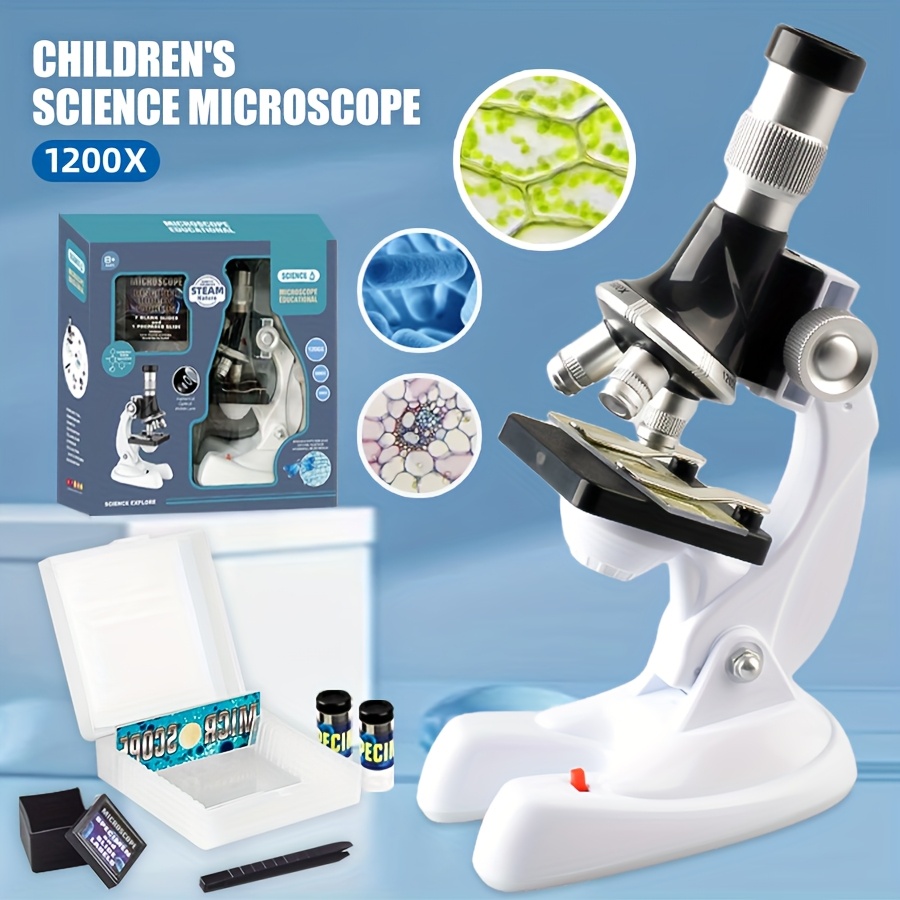 Science Max - Kit d'expériences scientifiques STEM avec microscope,