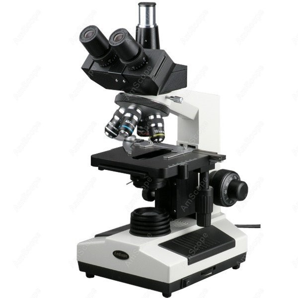 Microscope Compound 40X - Microscope composé biologique trinoculaire AmScope série