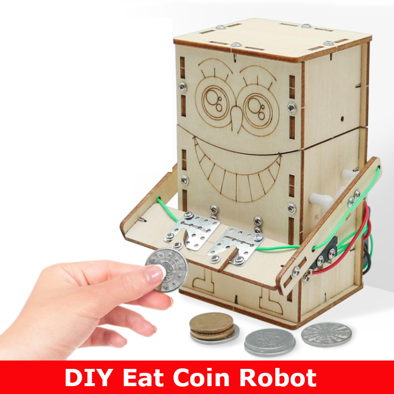 Science Diy Model - Robot à pièces de monnaie électrique