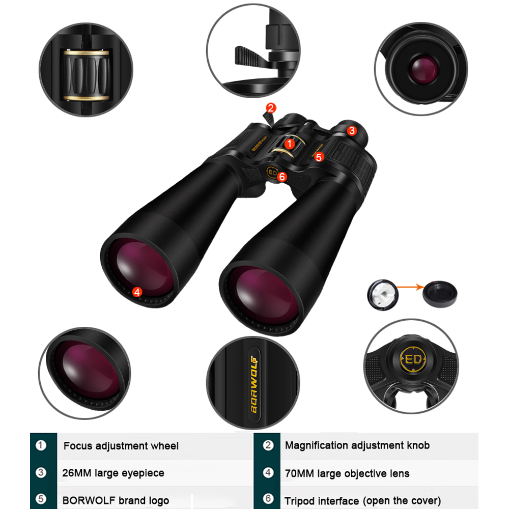 BORWOLF Jumelles à objectif la - National Geographic Telescope 70Mm avis et prix