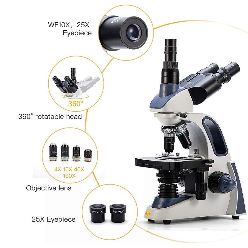 Microscope composé trinoculair - Microscope Compound 40X avis et prix