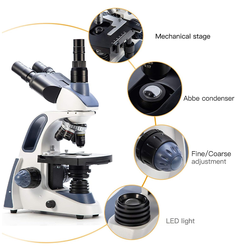 Microscope composé trinoculair - Microscope Compound 40X avis et prix